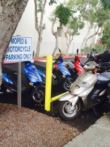 1 of the 11 moped parking areas on Chaminade campus.Photo by: Terrance Aikens
