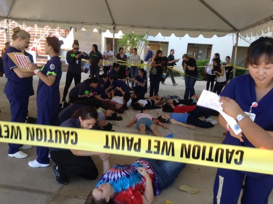 CUH nursing students aid victims in mock disaster event