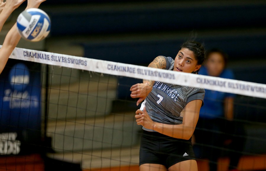 University of Hawaii transfer Keani Passi is already showing her strengths with 107 kills this season, so far. 