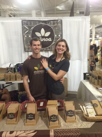 Dyland and Tamara Butterbaugh, founders of Manoa Chocolate Hawaii.