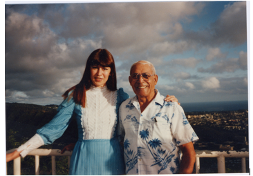 Lilia Castle and Herb Weatherwax, the reason she came and visited Hawaii.  