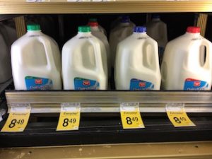 Milk in the mainland is half the price of that in Hawaii. 