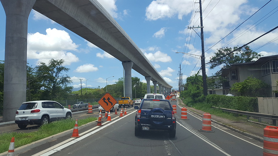 Kamehameha Highway is hit hard with constant construction grinding traffic to a crawl.