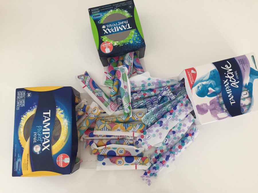 Girls have a collection of  all different types of Tampons. 
