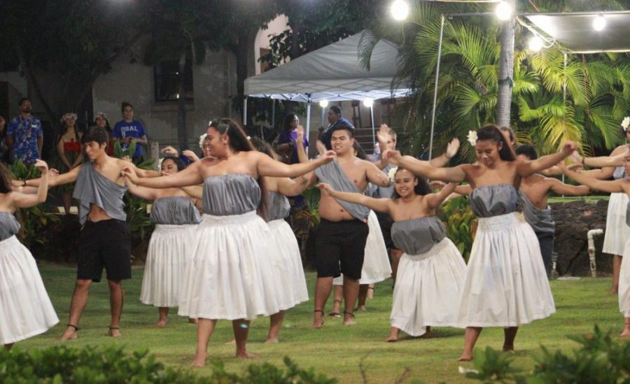 After months of practice, the Hawaiian Club gives their all during their PIR performance. 
