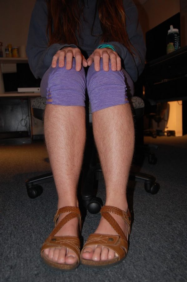 Environmental Studies senior Katelyn Shedded has been growing out her leg hair since May. 