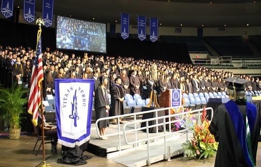 This springs commencement has been postponed until December.