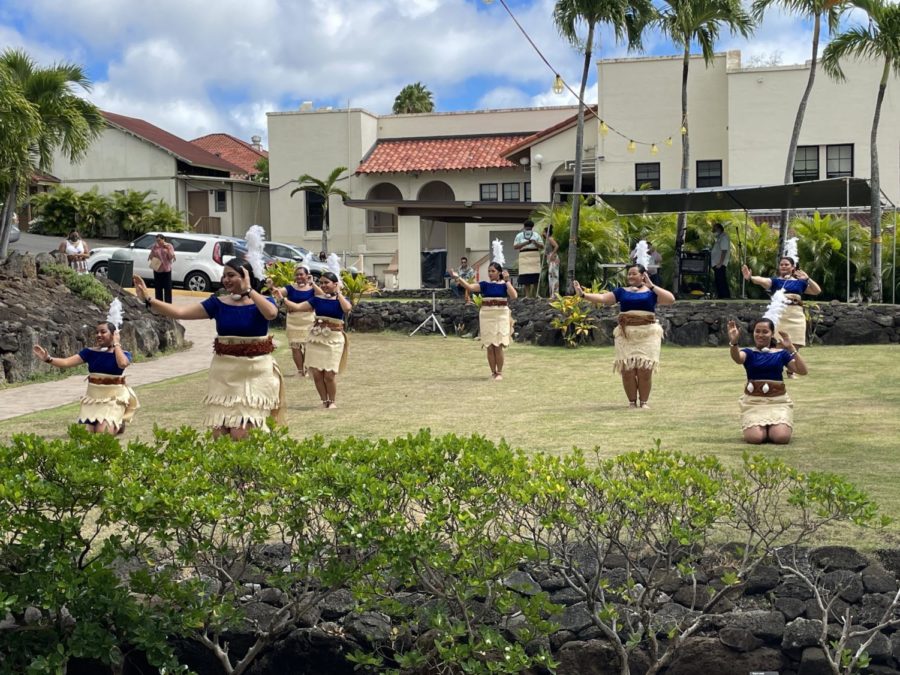 Kalapu Tonga dance during the 2021 Pacific Island Review.