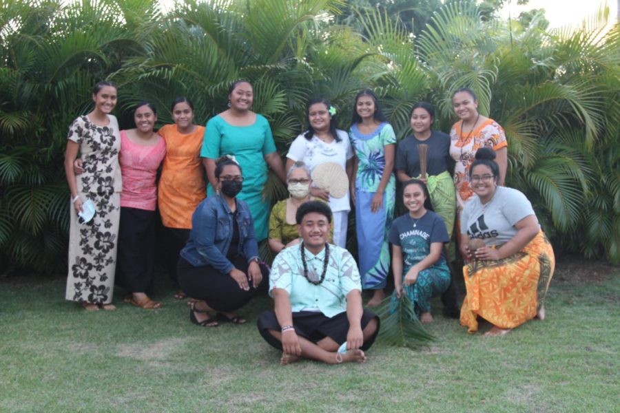 Members of Lumanaʻi O Samoa displayed various outfits from their culture in a fashion show for Pacific Island Review Week. 