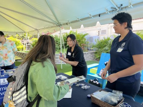 Kamehameha Schools gave out many different items students could use for studying such as keyboard cleaners, Apple chargers, and so much more.