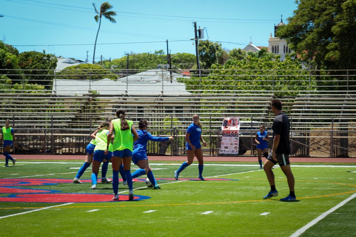 With six returning starters mixed with 11 newcomers, the women's soccer team emphasized team bonding in the offseason. (Photo courtesy of Chaminade Athletics)